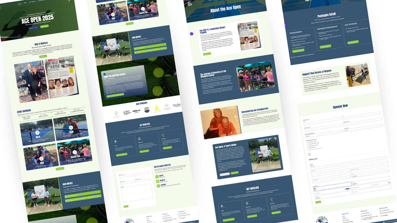 Ace Open website redesign